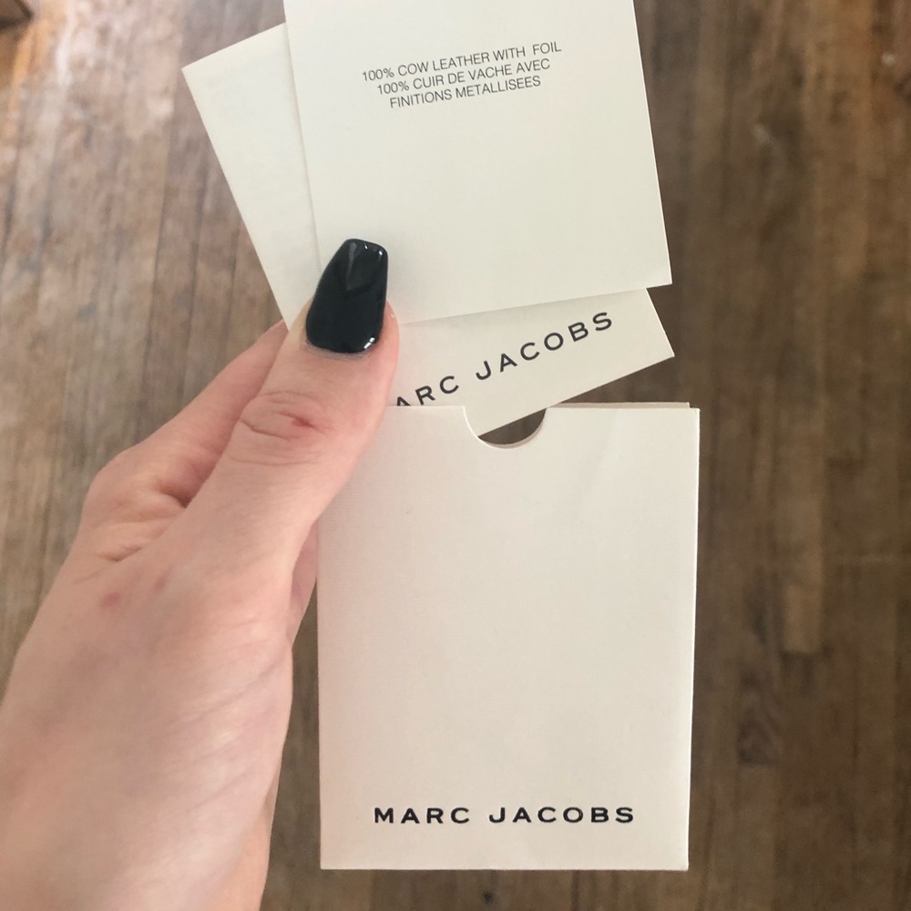 marc jacobs medium east/west leather tote silver - Picture 7 of 8